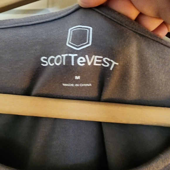 Scottevest Daisy TShirt Dress Size Medium Charcoal Travel Tennis Sporty Golf - Picture 9 of 14